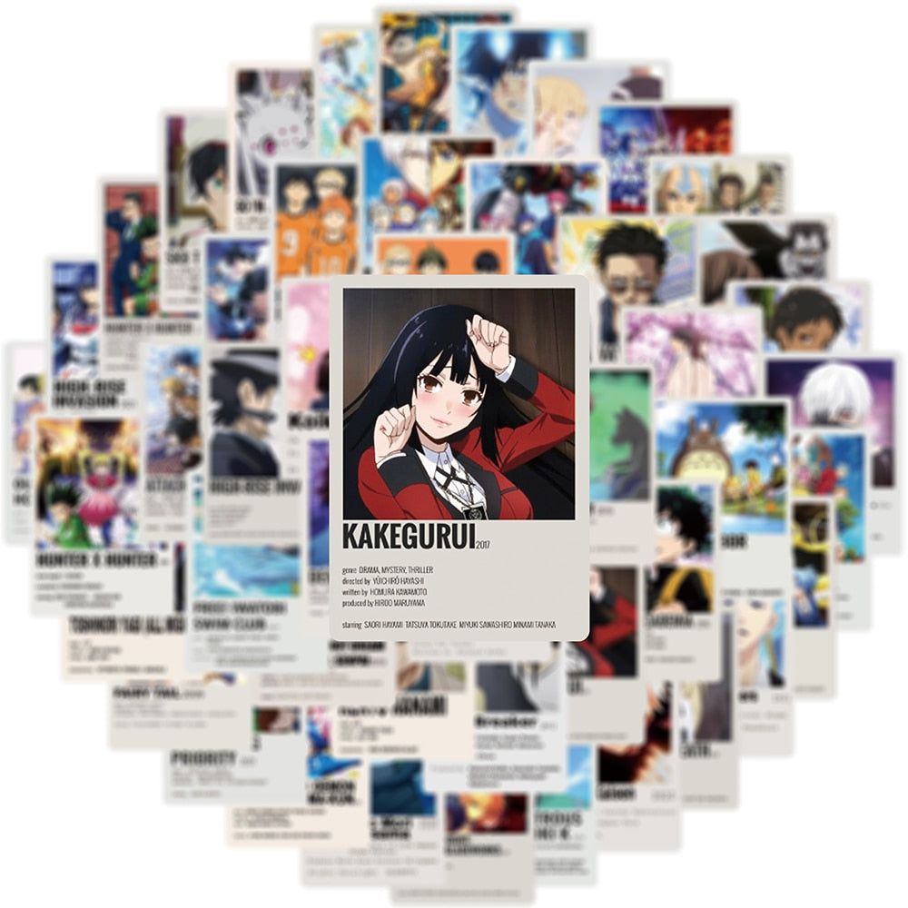 10/30/50PCS Anime Stickers Mix Demon Slayer My Hero Academia Sticker Poster Phone Laptop Luggage Graffiti Kid Cartoon Sticker
