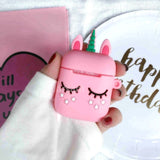 Cartoon Cute Earphone Case For AirPod 2 1 case Silicone Charging Headphones Case for airpods case Protective soft Cover new year