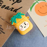Cartoon Cute Earphone Case For AirPod 2 1 case Silicone Charging Headphones Case for airpods case Protective soft Cover new year