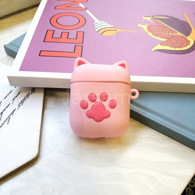 Cartoon Cute Earphone Case For AirPod 2 1 case Silicone Charging Headphones Case for airpods case Protective soft Cover new year