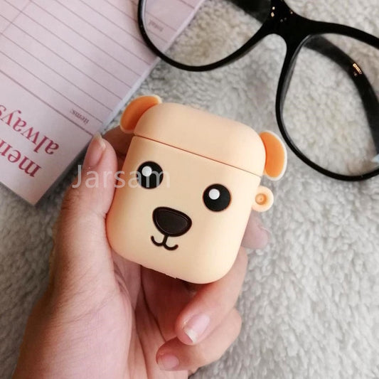 Cartoon Cute Earphone Case For AirPod 2 1 case Silicone Charging Headphones Case for airpods case Protective soft Cover new year