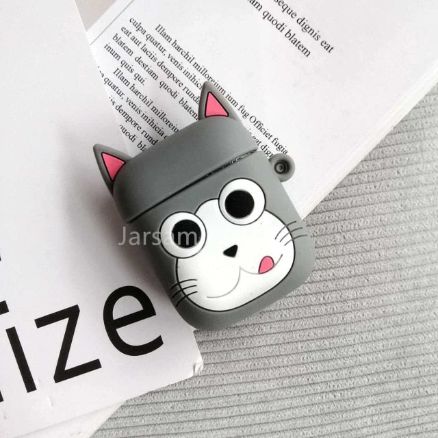 Cartoon Cute Earphone Case For AirPod 2 1 case Silicone Charging Headphones Case for airpods case Protective soft Cover new year
