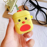Cartoon Cute Earphone Case For AirPod 2 1 case Silicone Charging Headphones Case for airpods case Protective soft Cover new year