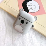Cartoon Cute Earphone Case For AirPod 2 1 case Silicone Charging Headphones Case for airpods case Protective soft Cover new year