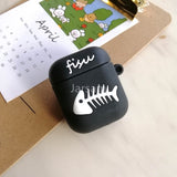 Cartoon Cute Earphone Case For AirPod 2 1 case Silicone Charging Headphones Case for airpods case Protective soft Cover new year