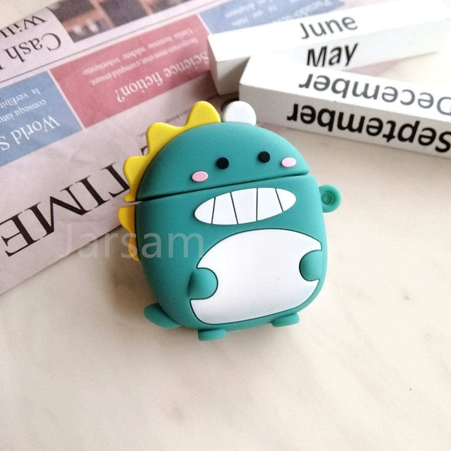 Cartoon For airpods case Silicone Cover For airpods Case Cute Earphone 3D Headphone case Protective