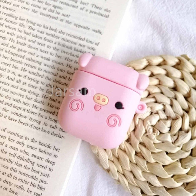 Cartoon For airpods case Silicone Cover For airpods Case Cute Earphone 3D Headphone case Protective