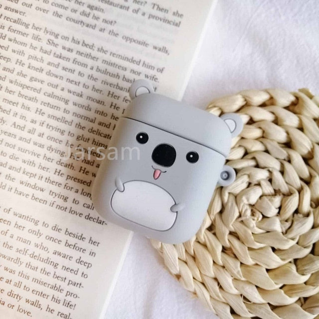 Cartoon For airpods case Silicone Cover For airpods Case Cute Earphone 3D Headphone case Protective