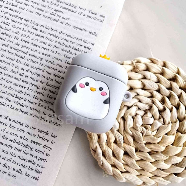 Cartoon For airpods case Silicone Cover For airpods Case Cute Earphone 3D Headphone case Protective
