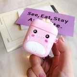 Cartoon Cute Earphone Case For AirPod 2 1 case Silicone Charging Headphones Case for airpods case Protective soft Cover new year