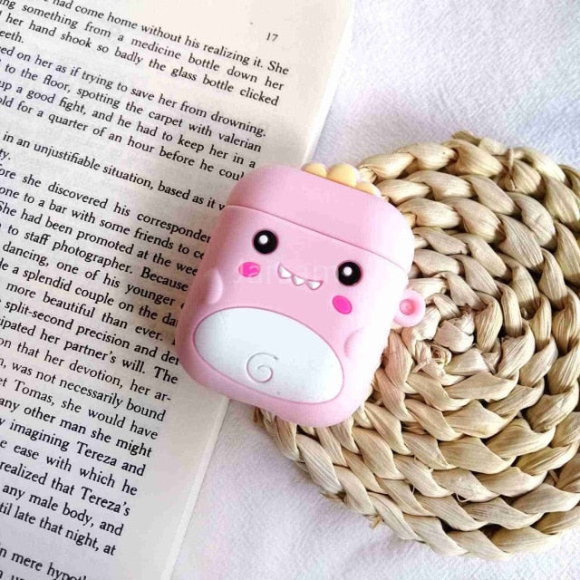 Cartoon For airpods case Silicone Cover For airpods Case Cute Earphone 3D Headphone case Protective