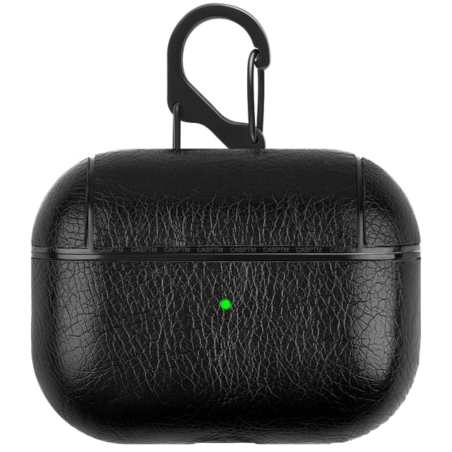 PU Leather Case for Airpods Pro Luxury Protective Cover with Anti-lost Buckle for Air Pods 2 1 3 Headphone Earpods Fundas