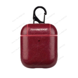 PU Leather Case for Airpods Pro Luxury Protective Cover with Anti-lost Buckle for Air Pods 2 1 3 Headphone Earpods Fundas