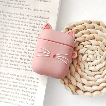 Cartoon Cute Earphone Case For AirPod 2 1 case Silicone Charging Headphones Case for airpods case Protective soft Cover new year