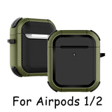 2021 Cover For Airpods pro Case TPU PC Anti-fall Cover For Apple AirPods 3 2 Case Accessories Wireless Earphone With Keychain