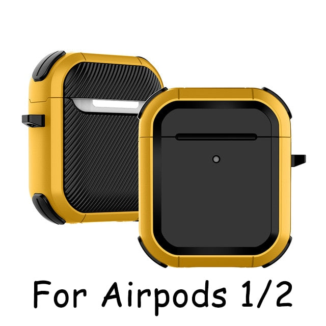 2021 Cover For Airpods pro Case TPU PC Anti-fall Cover For Apple AirPods 3 2 Case Accessories Wireless Earphone With Keychain