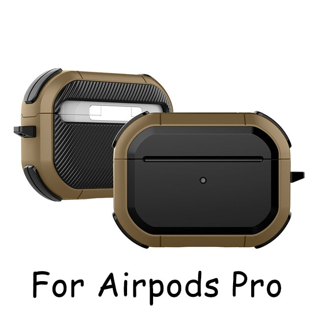 2021 Cover For Airpods pro Case TPU PC Anti-fall Cover For Apple AirPods 3 2 Case Accessories Wireless Earphone With Keychain