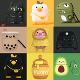 3D Dragon Earphone Case for AirPods Pro Case Silicone Cartoon Duck Headphones Cover for AirPods 3 2 Case Wireless Charging Cover