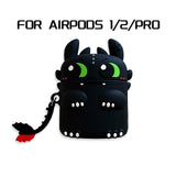 3D Dragon Earphone Case for AirPods Pro Case Silicone Cartoon Duck Headphones Cover for AirPods 3 2 Case Wireless Charging Cover