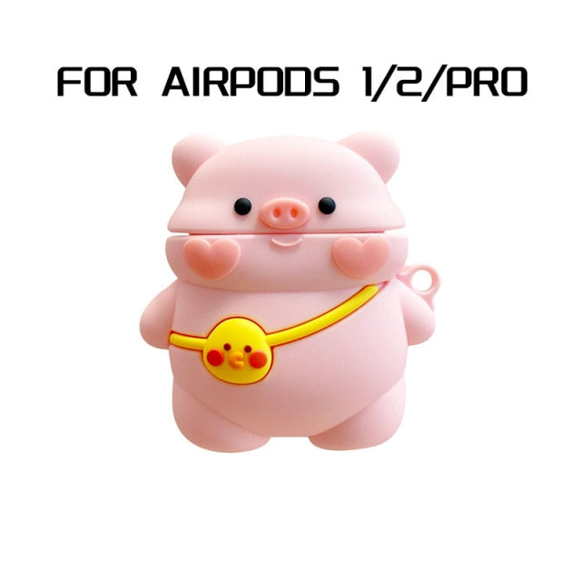 3D Dragon Earphone Case for AirPods Pro Case Silicone Cartoon Duck Headphones Cover for AirPods 3 2 Case Wireless Charging Cover