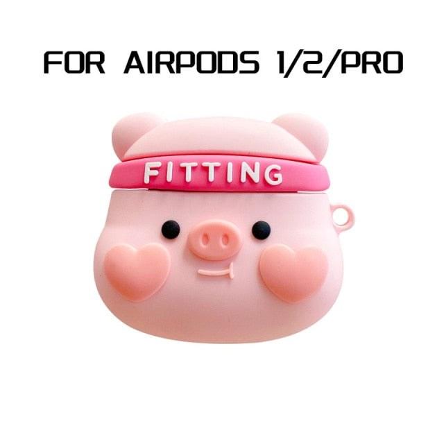 3D Dragon Earphone Case for AirPods Pro Case Silicone Cartoon Duck Headphones Cover for AirPods 3 2 Case Wireless Charging Cover