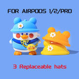 3D Dragon Earphone Case for AirPods Pro Case Silicone Cartoon Duck Headphones Cover for AirPods 3 2 Case Wireless Charging Cover