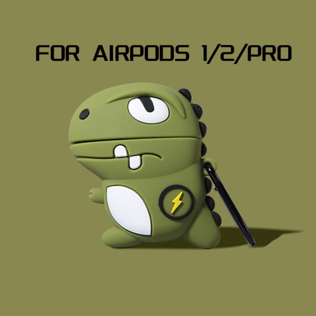 3D Dragon Earphone Case for AirPods Pro Case Silicone Cartoon Duck Headphones Cover for AirPods 3 2 Case Wireless Charging Cover